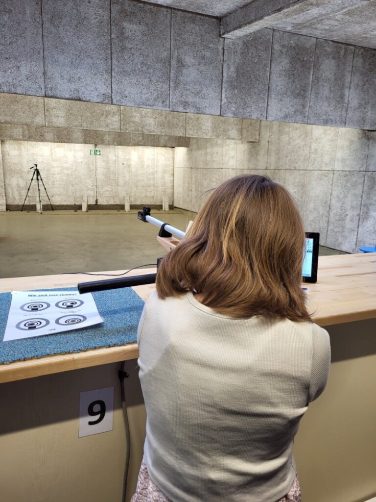 Lichtgewehr schiessen